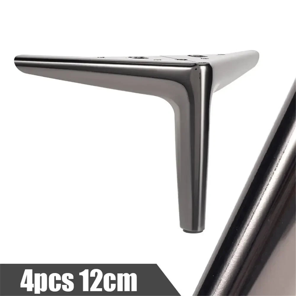 4Pcs Metal Furniture Legs – Heavy-Duty Feet for TV Stand, Sofa, Cabinet & Table, 800KG Load Capacity