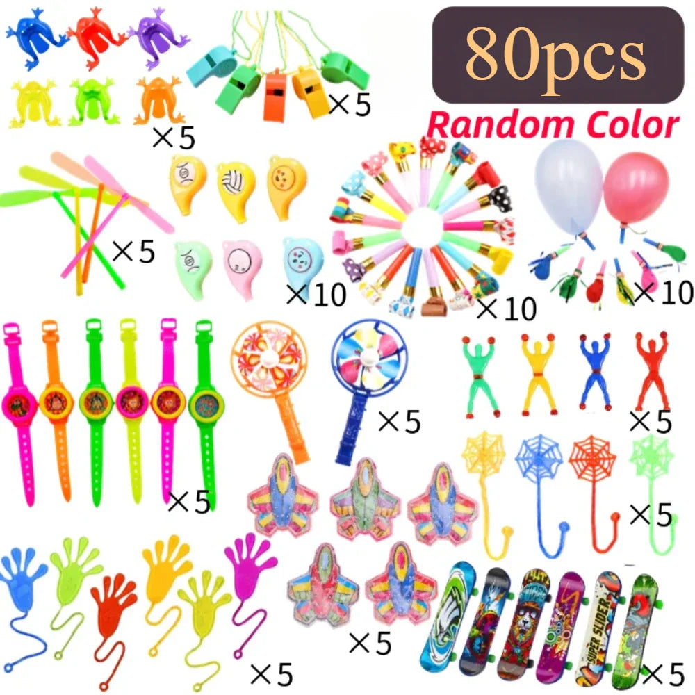 Kids Birthday Party Favors Set – 40–150pcs Piñata Stuffed Toys Bulk Gift Assortment Giveaway Pack for Party Goodie Bags