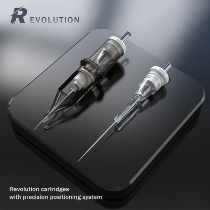100pcs EZ Revolution Tattoo Cartridge Needles Kit – 0.30/0.35mm RL, RS, M1, RM for Rotary Tattoo Machines