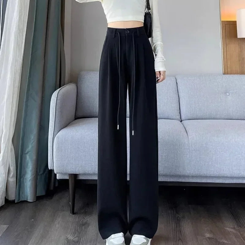 Women’s High Waist Straight Leg Pants – Chic Elegant Casual Trousers for Stylish Outfits
