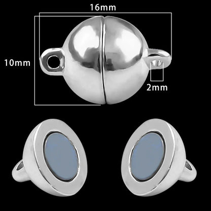 Magnetic Jewelry Clasps - Strong Buckle Connectors with Lobster Clasps for DIY Bracelets, Necklaces & Jewelry Making