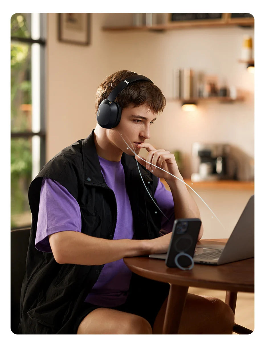 UGREEN Choice Max5c Wireless Bluetooth Headphones — 43dB ANC, Hi-Res LDAC, 75H Battery & Spatial Audio Earbuds