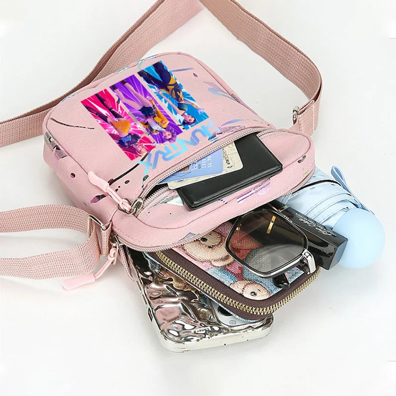 K-Pop Demon Hunters Crossbody Phone Bag – HUNTRX Rumi Huntrix Coin Wallet Shoulder Purse