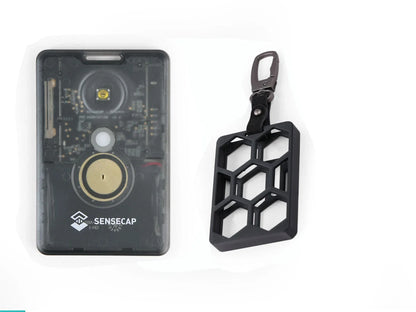 SenseCAP Meshtastic LoRa T1000E Protective Case - Leather Keychain Cover for Card Tracker