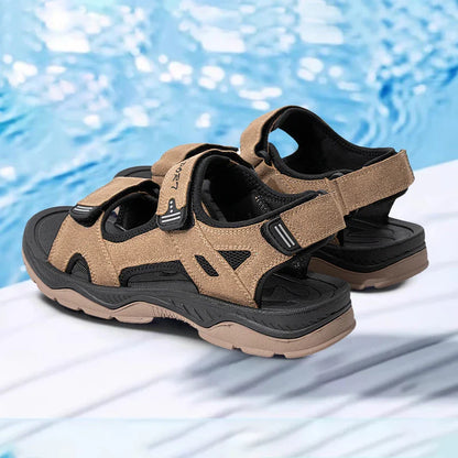 Men’s Summer Beach Sandals – Breathable Quick-Dry Water Shoes | Retro Comfortable Casual Holiday Sandals for Outdoor & Beach Wear