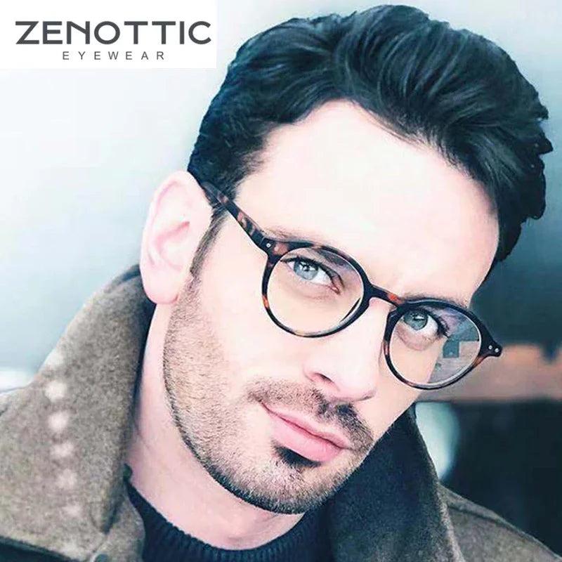 ZENOTTIC 2025 Retro Reading Glasses – Anti-Blue Light Blocking Eyeglasses for Women & Men, Diopter 0 to 4.0