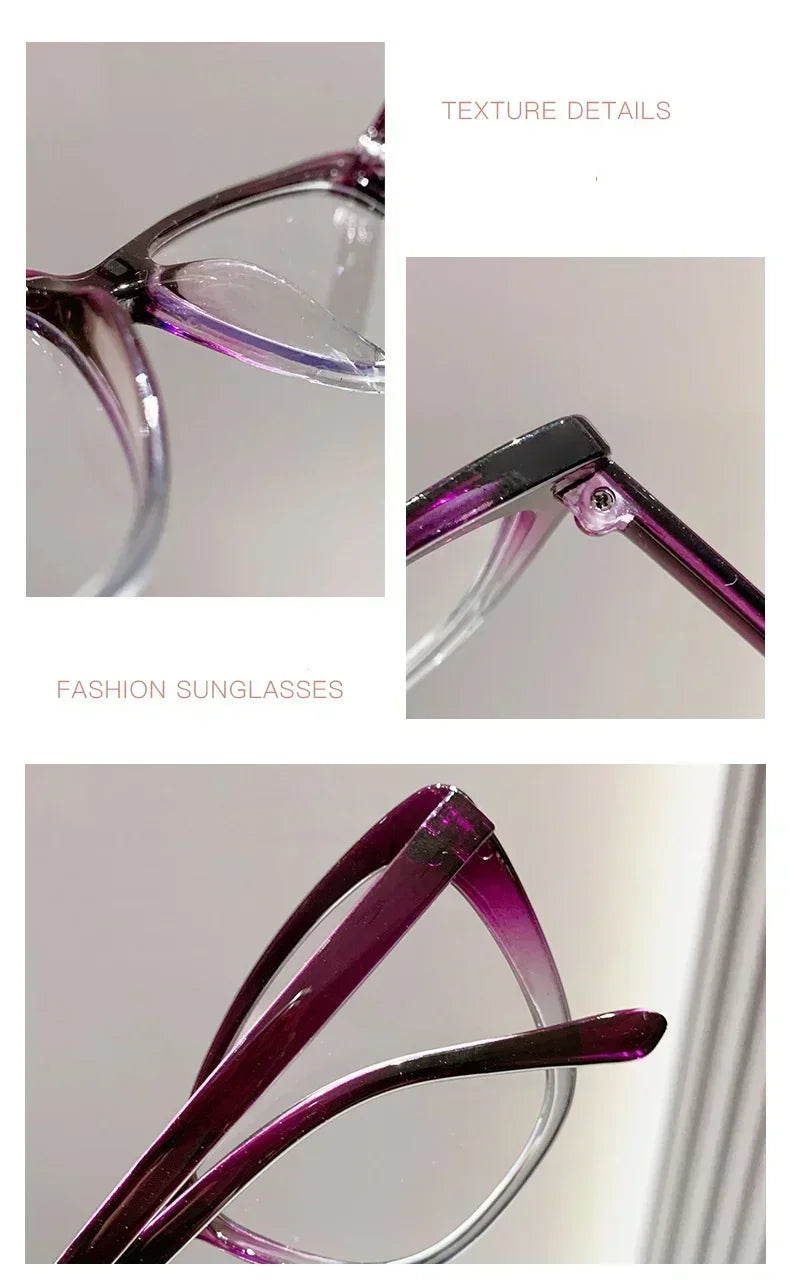 Fashion Cat Eye Reading Glasses – Luxury Anti-Blue Light Eyewear for Women & Men with Presbyopia
