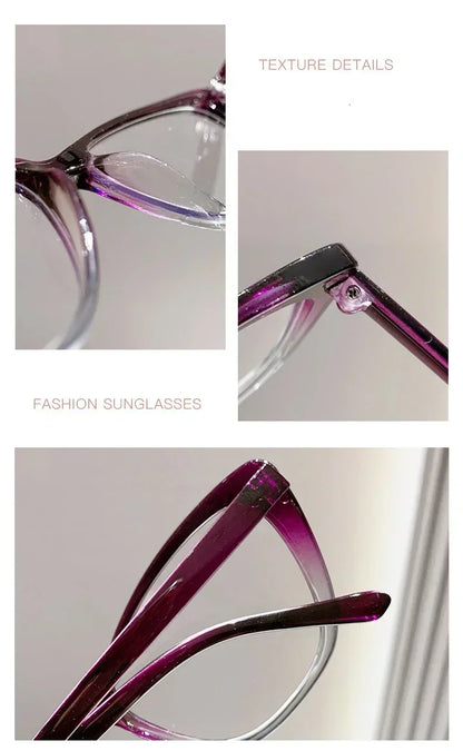 Fashion Cat Eye Reading Glasses – Luxury Anti-Blue Light Eyewear for Women & Men with Presbyopia