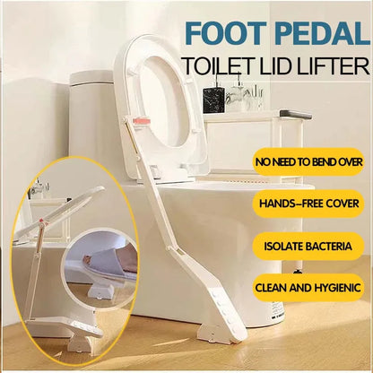 Universal Touchless Toilet Lid Lifter – Elevate Hygiene with Foot-Operated Ease!