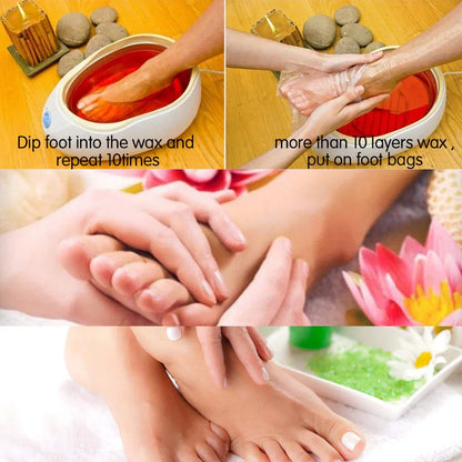 Hygienic Foot Care Essential: 100Pcs Transparent Disposable Foot Bags - Detox SPA Covers PE Plastic Foot Film to Prevent Infection, Chapped Feet Care Pedicure Tools