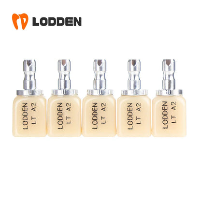 5pcs Dental Lithium Disilicate Blocks C14 — HT/LT CAD/CAM Glass Ceramic Material for Instant Restoration