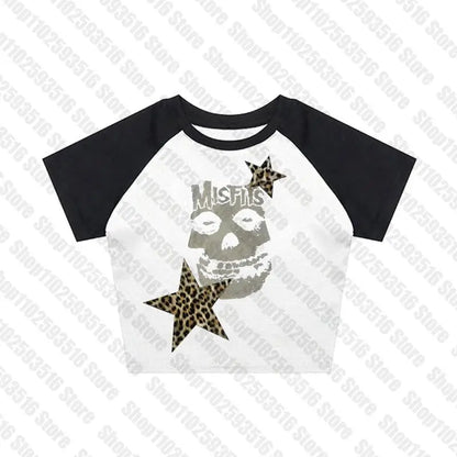 Women’s Gothic Mini Dress – Y2K Punk Emo Harajuku Black Graphic Party Dress Summer