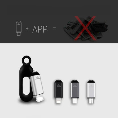 Universal Smartphone IR Blaster Remote Control Adapter - Type C, Micro, Lightning - TV and Air Conditioner Smart Infrared App Control