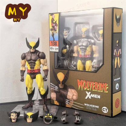 New Hellverine CT Toys Wolverine Figure – Brown Comic X-Men Mafex 138 SHF Anime Action Figurine, Ko Model Statue & Toy Gifts