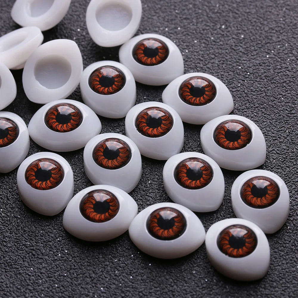 20pcs Plastic Safety Eyes for Dolls & Toys – Funny Simulation Eyes for Puppets, Animals, and Dinosaur Craft Making