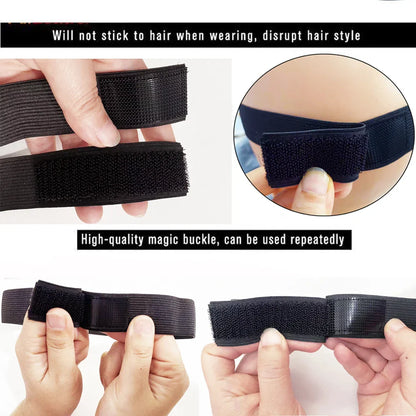 Adjustable Edge Scarf Elastic Headband with Magic Tape for Women Lace Wigs - Fashion Hair Elastic Band
