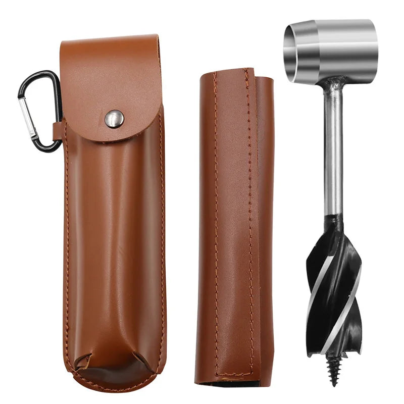 Outdoor Survival Auger Drill Bits - Camping Bushcraft Manual Hole Maker Tool for Woodworking & Core Drilling