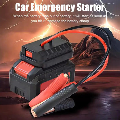 Car Lithium Battery Converter Charger Clip – Jump Starter Booster Cable Adapter for Makita Tools, Emergency Auto Igniter & DIY Power Use