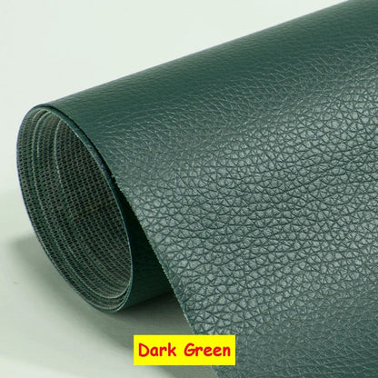 Large PU Leather Repair Patch Roll - Self-Adhesive Faux Leather Repair Tape for Sofa, Car & EV Seats