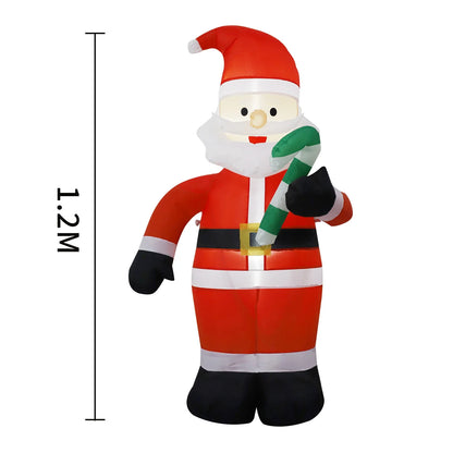 2025 8FT (245cm) Inflatable Climbing Santa Claus – Glowing LED Decoration for Outdoor, Home, Cafe, and Xmas Party Yard Decor