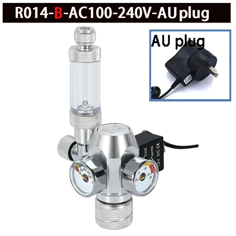 2024 DIY Aquarium CO2 Regulator – Electromagnetic Valve, Bubble Counter & Pressure Reducing Valve for Fish Tank CO2 Control System