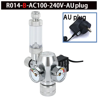 2024 DIY Aquarium CO2 Regulator – Electromagnetic Valve, Bubble Counter & Pressure Reducing Valve for Fish Tank CO2 Control System