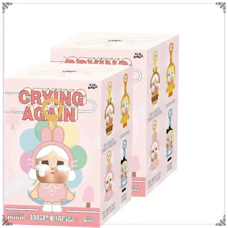 Crybaby Crying Again Series Vinyl Doll — Mystery Blind Box Figure, Cute Animal Pendant Keychain Toy Gift