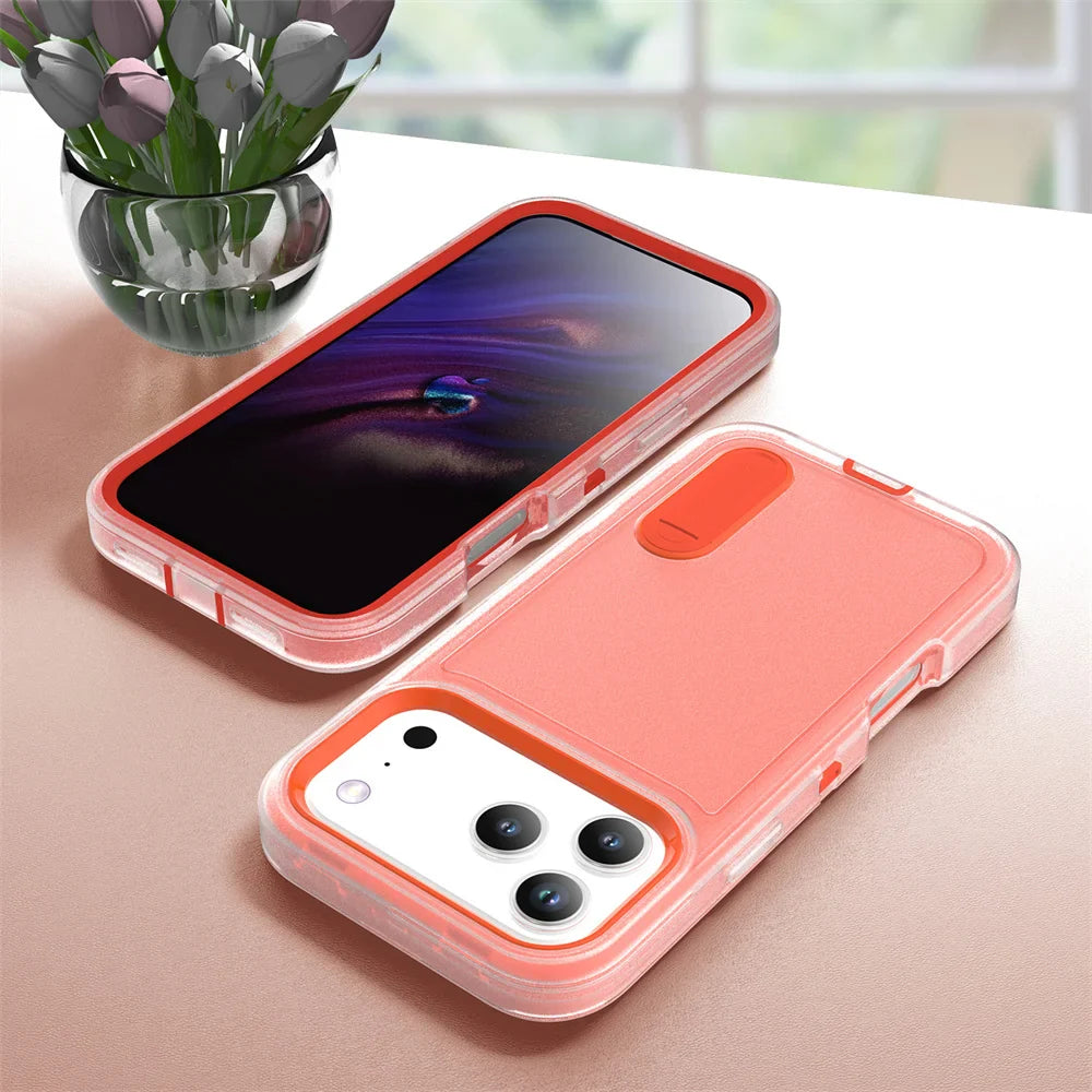 Heavy Duty Armor Phone Case for iPhone – Shockproof Stand Cover with Kickstand for iPhone 11 to 17 Series