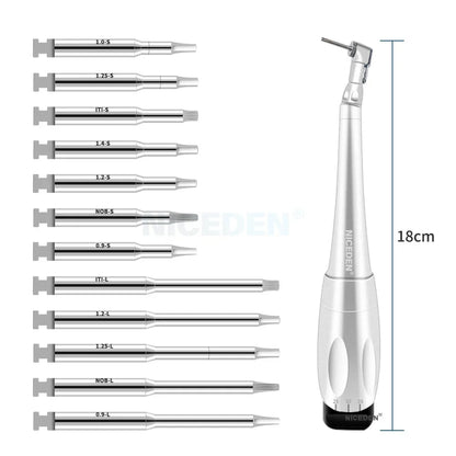 NICEDEN Dental Implant Torque Wrench - Universal Handpiece with 16 Screws & Latch Head Repair Tool