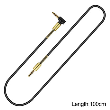 3.5mm Male-to-Male Audio Aux Cable — For Samsung Car Headphone & Speaker Wire