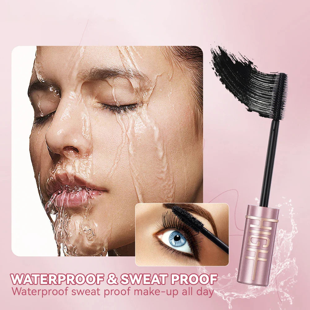 Natural Curling Mascara – Quick Dry, Smudge-Proof Eyelash Cream for Long-Lasting Party Look