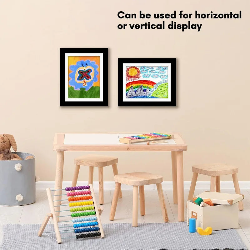 Kids Art Frames – Magnetic Front Open Display for Posters, Photos, Drawings, and Paintings, Home Decor Frametory