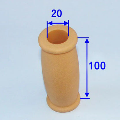 2-Piece Crutch Accessory Kit — Gray Rubber Crutch Pads, Handle Grip Covers & Tip Covers Replacement Parts