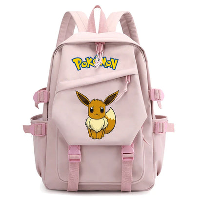 Pokemon Waterproof Women’s Backpack – Pikachu, Gengar, Snorlax Schoolbag for Girls & Students