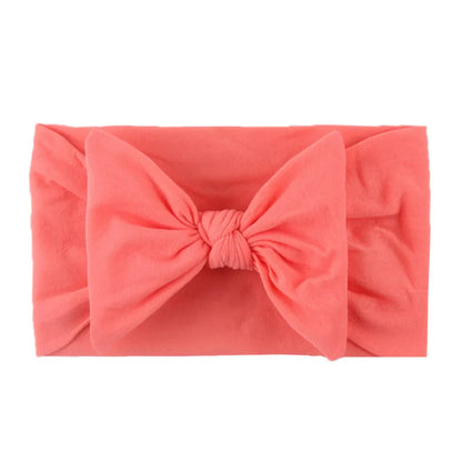 Baby Girls Rabbit Ear Bow Headband – Soft Knot Hairband for Newborns, Infants & Toddlers Photo Props