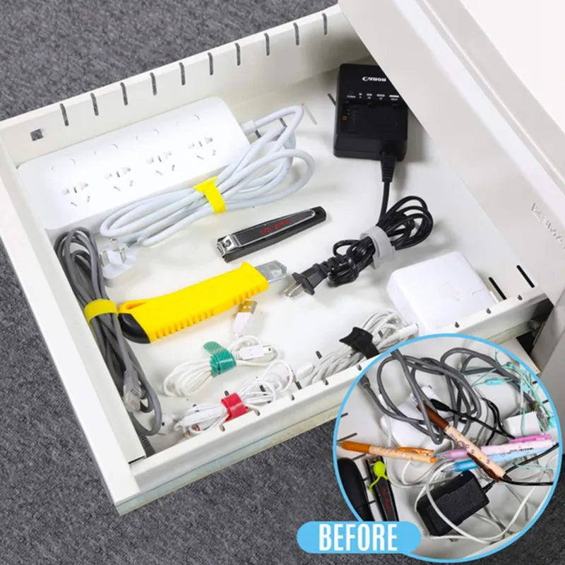 Kerokuru Cable Organizer: Cable Management Winder Tape Protector for Wire Ties - Phone Accessories Cable Organizer