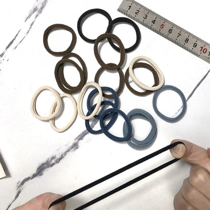 20/50PCS Hair Bands for Women & Girls - 4cm Elastic Rubber Ties, Simple Ponytail Holders & Hair Accessories