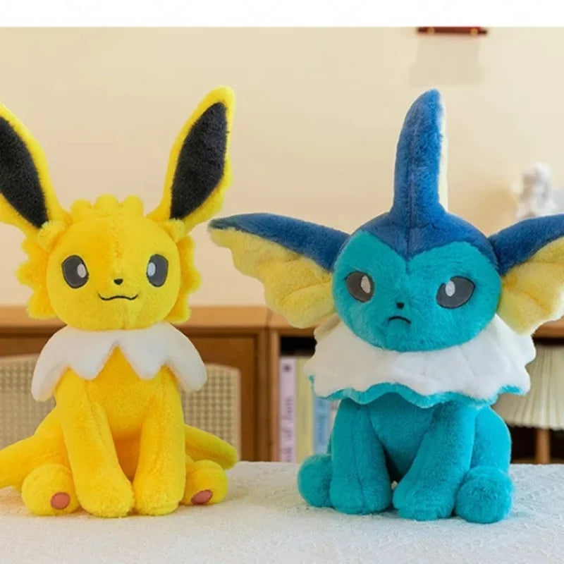 Vaporeon & Jolteon Large Plush Toys – Cute Pokémon Stuffed Doll, Plushie Pillow Gift for Kids