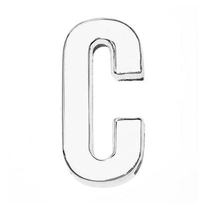 12PCS 30mm Chrome Alphabet Slide Charms A–Z – DIY Bracelet, Wristband, Pet Collar & Jewelry Making Beads