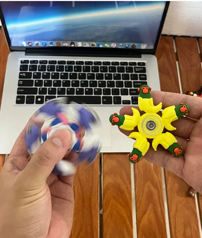Italian Brainrot Tung Fidget Spinner — Deformed Chain Anti-Stress Hand Spinner Sensory Gyro Toy for Adults