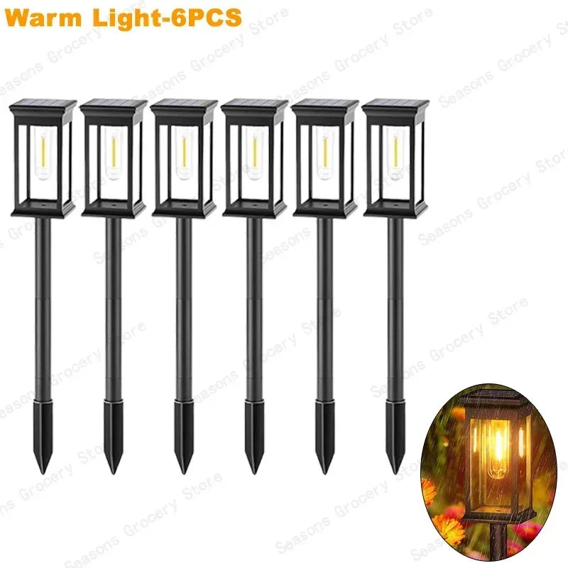 Waterproof LED Solar Garden Lights – Automatic Outdoor Pathway & Driveway Lighting with Dusk-to-Dawn Sensor