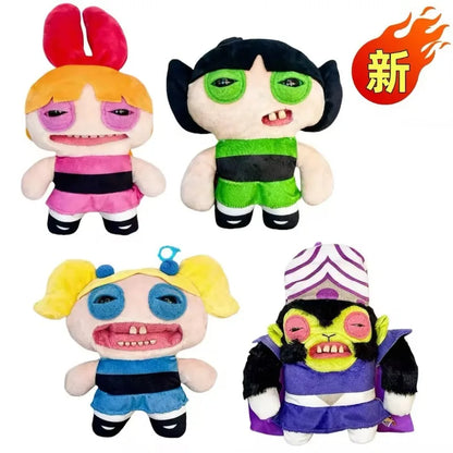 Funny Fangs Monster Plush Toy - Soft Fluffy Cartoon Stuffed Doll & Collectible Gift