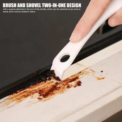 Ultimate Grill Brush with V-Shaped Hook and Scraper - Versatile BBQ Tool for Kitchen Gadget Enthusiasts