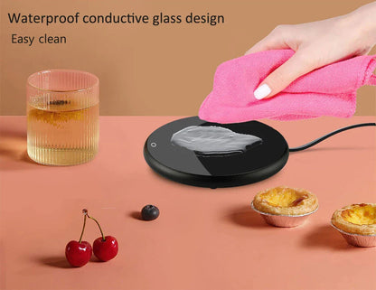 USB Mug Warmer – Electric Coffee & Tea Cup Heater Thermostatic Heating Coaster for Home & Office