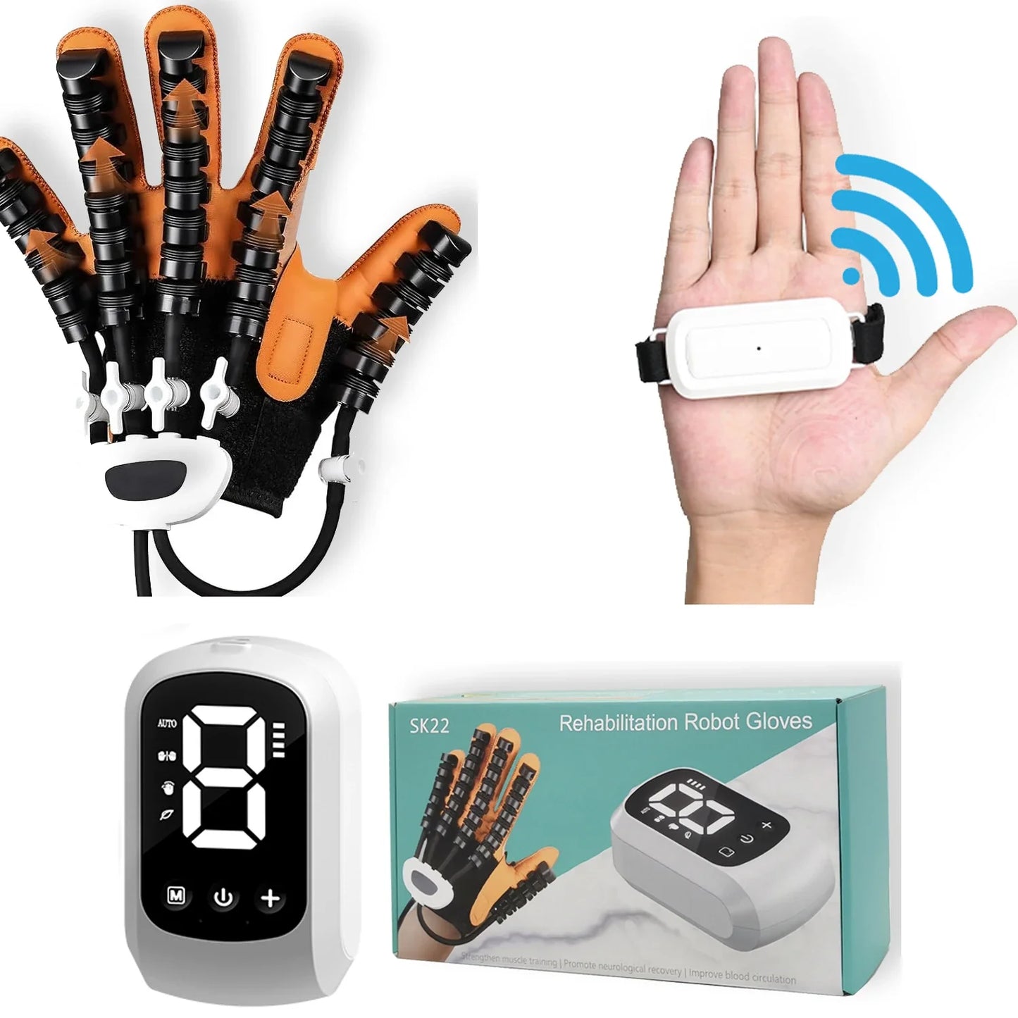2025 Hand Rehabilitation Robot Gloves – Stroke & Hemiplegia Finger Exercise Trainer for Rehabilitation Therapy Device
