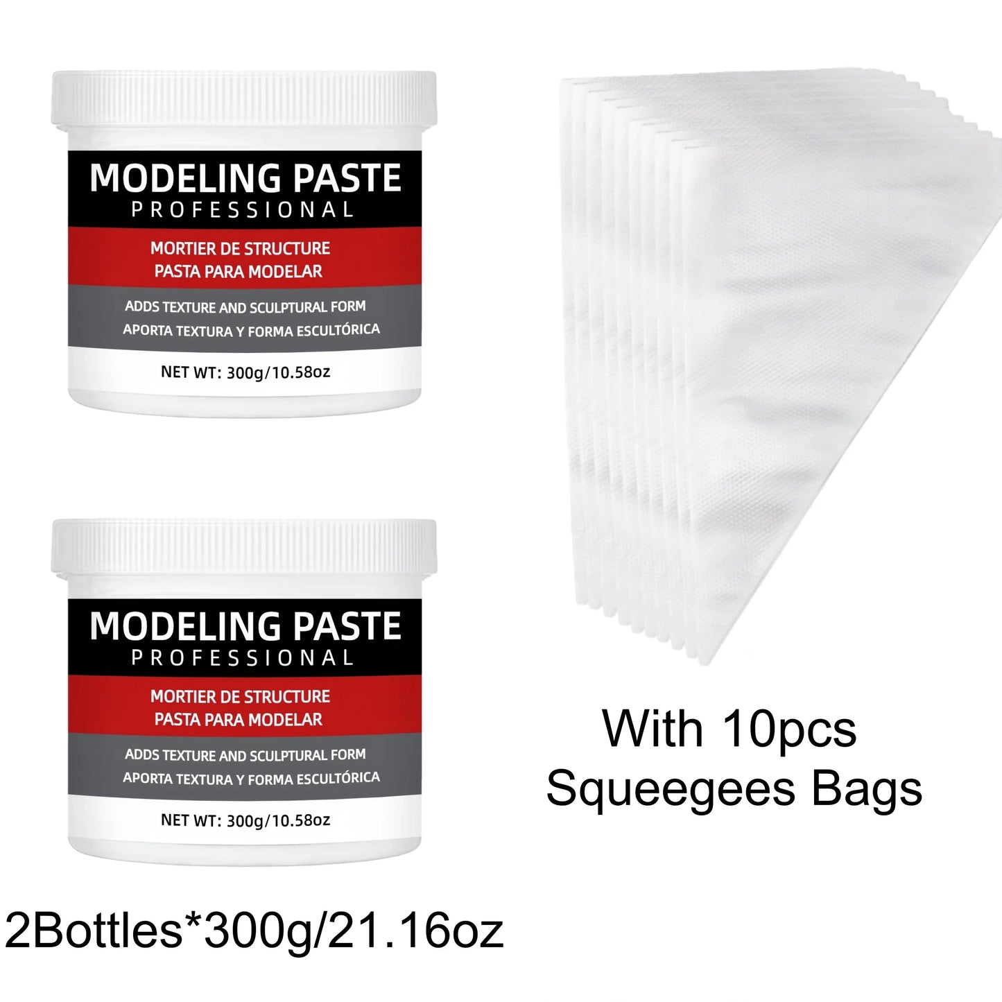 3D Texture Paste for Artists - Sculpting Gel for DIY Art, Crafts & Creative Painting Projects