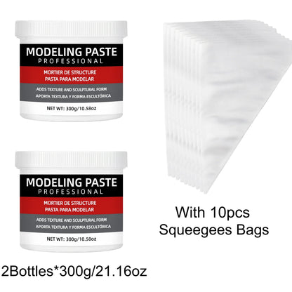 3D Texture Paste for Artists - Sculpting Gel for DIY Art, Crafts & Creative Painting Projects