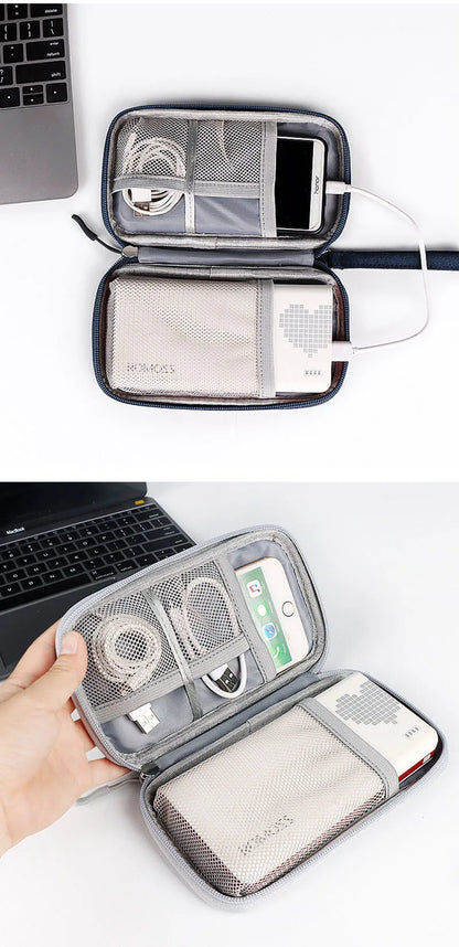 Waterproof Travel Cable Organizer Bag – Portable Digital Storage Pouch for Electronic Accessories