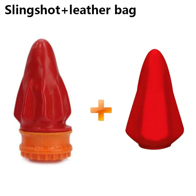 3-Color Latex Slingshot Cup - High Elasticity Outdoor Shooting Toy for Hunting, Camping & Stress Relief