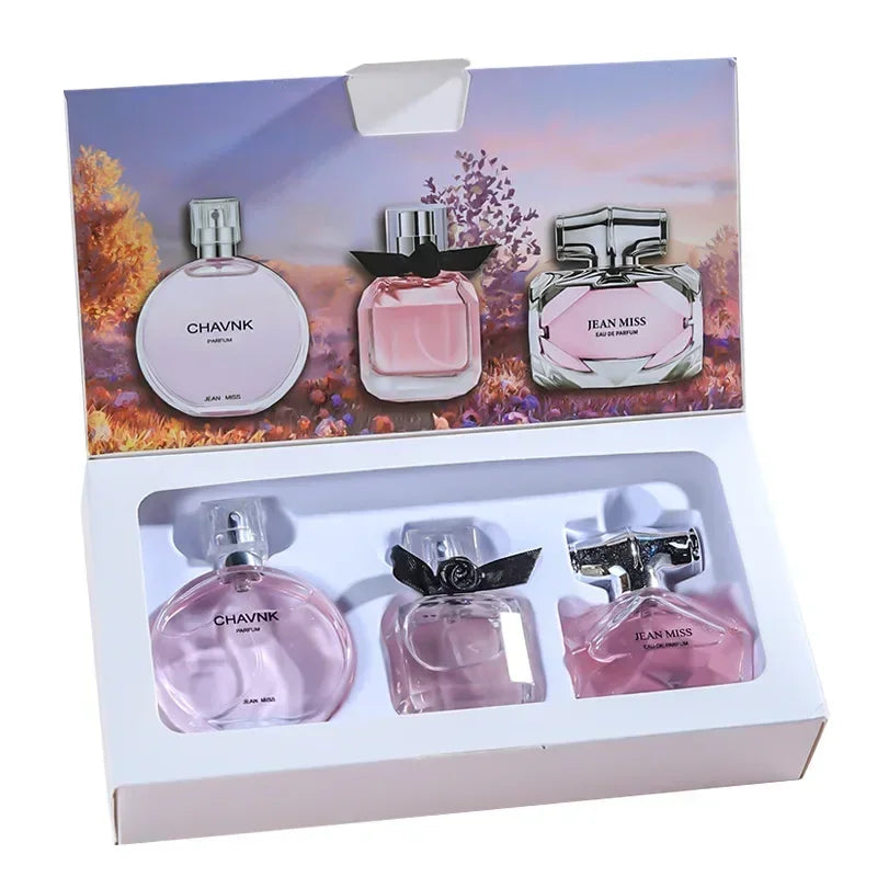 90ml (3x30ml) Women’s Eau De Parfum Gift Set — Fresh Floral Fruity Chypre Scent, Long-Lasting Perfume Spray